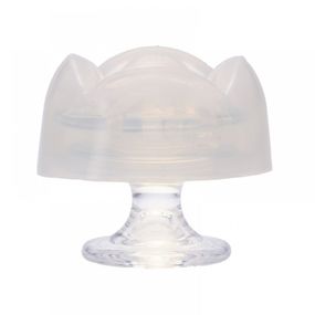 Массажер для клитора рельефный Iroha Petit Lily, белый, 5.3 х 3.5 см Sex Aura