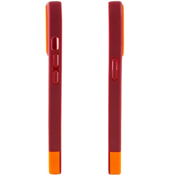 Чохол TPU+PC Bichromatic для Apple iPhone 11 Pro Max (6.5") Силікон, Brown burgundy / Orange | Зображення 2