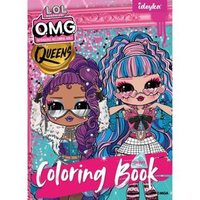 Книжка-розмальовка зі стікерами "L.O.L. O.M.G. Queens"