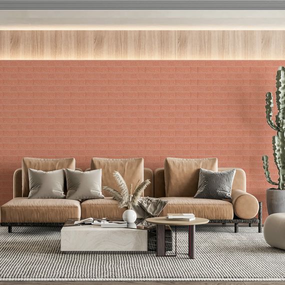 Панель стінова в рулоні 3D 700мм*3,08м*3мм Пудра (D) SW-00002266 | Зображення 6