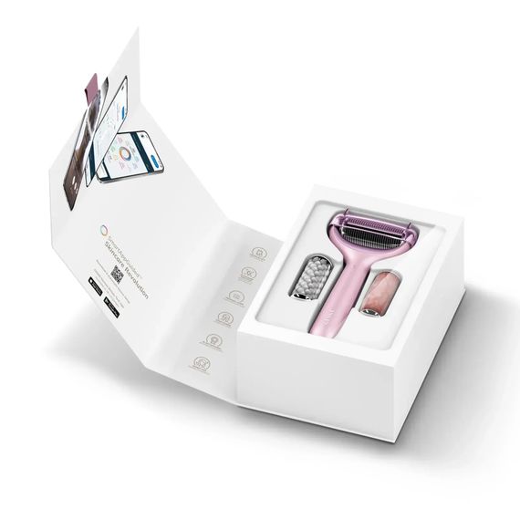 Ролик для игловой мезотерапии лица и тела GESKE MicroNeedle Face&Body Roller 9в1 turquoise, Розовый | Зображення 8