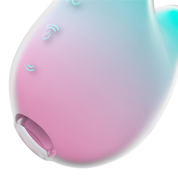 Вакуумний кліторальний стимулятор з вібрацією Satisfyer Mermaid Vibes Mint/Pink, 2 мотори Sex Aura | Зображення 2