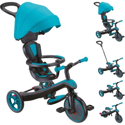 Детский велосипед Globber Explorer Trike 4 в 1, бирюзовый (634-105) | Зображення 4