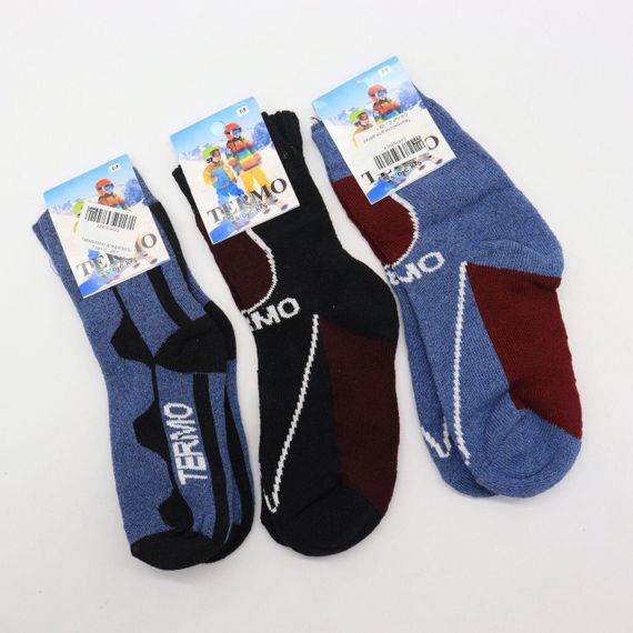 Дитячі шкарпетки шерстяні Termo Socks, 5-7 розмір, 1 пара / Зимові шкарпетки для дитини / Термошкарпетки для дітей | Зображення 1