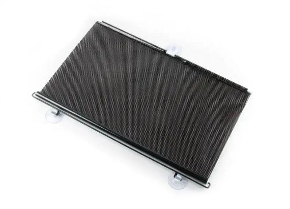 Рулонная солнцезащитная шторка на пластиковые окна 45*125 см, Черная | Зображення 3