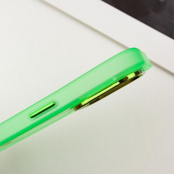 Чехол TPU+PC Lily with MagSafe для Apple iPhone 12 Pro Max (6.7") Neon Green | Зображення 5
