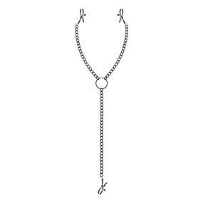 Затискачі для сосків та клітора Bedroom Fantasies: Nipple & Clitoral Clamps, чорні