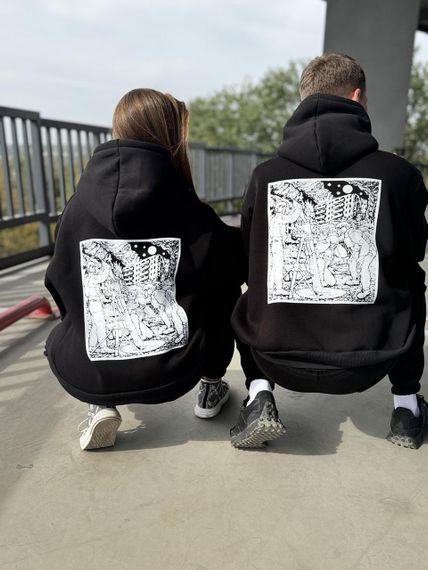 Худі мілітарі міномет чорн | Зображення 3