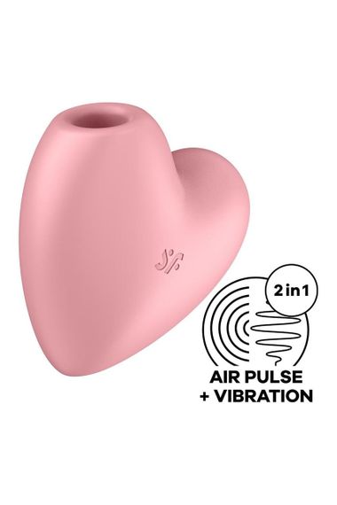 Вакуумний стимулятор Satisfyer Cutie Heart, Рожевий | Зображення 1