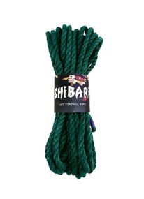 Джутова мотузка для шибарі Feral Feelings Shibari Rope, 8 м зелена Sex Aura