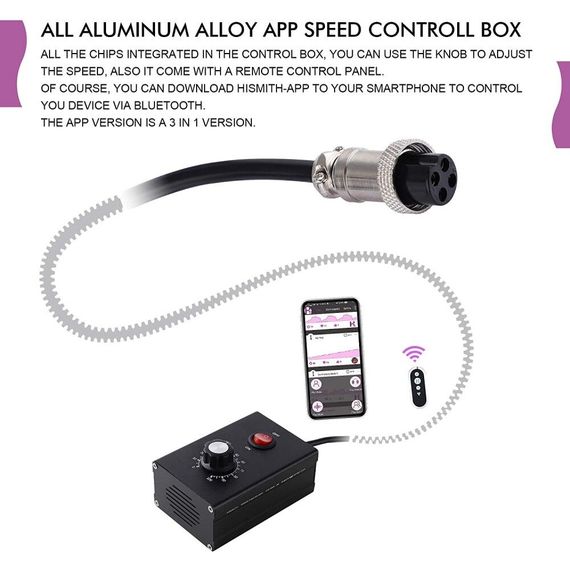 Смарт секс-машина Hismith AK-01-Black Sex Machine APP з фалоімітатором | Зображення 5