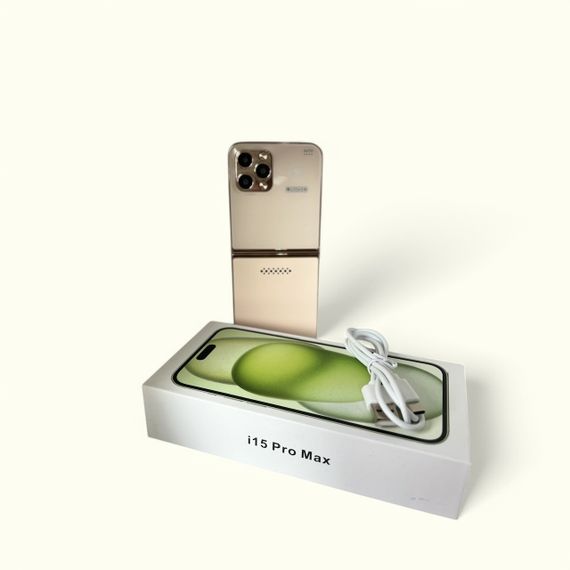 Кнопочный мобильный телефон раскладушка AIEK I15 Max на 4 сим карты Gold | Зображення 6