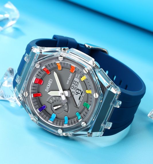 Наручний годинник Skmei 2100BU Blue | Зображення 3