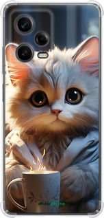 Чохол на Xiaomi Redmi Note 12 Pro 5G Білий кіт "5646sp-2932-2448"