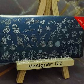 Пластина 122 для стемпінгу Designer Professional (12х6см)