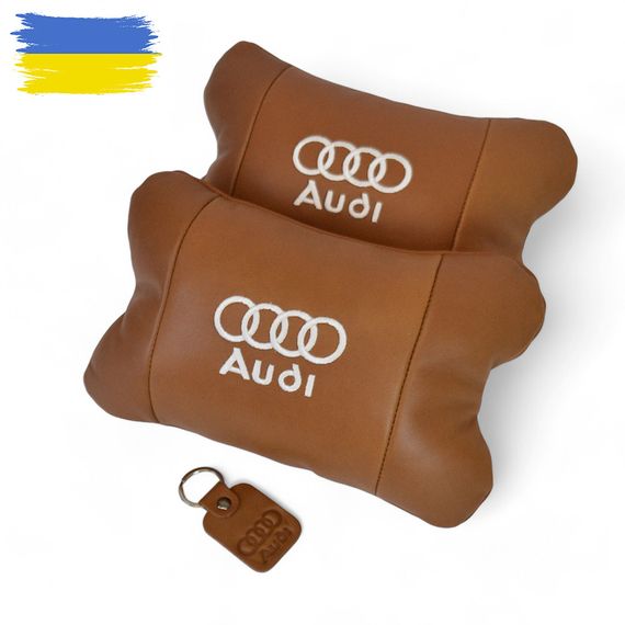 Дорожня подушка в автомобіль Audi Ауди, Підголівник для сидіння автомобіля, Автоподушки з логотипом EB-84 | Зображення 2