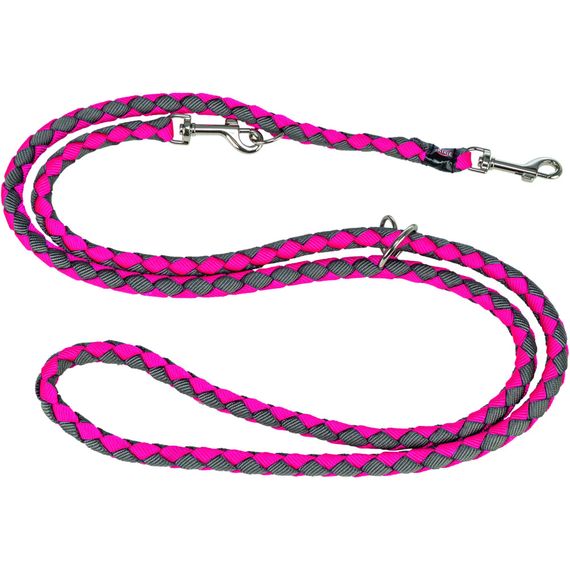 Повідок Trixie Каво регульований L–XL 2,00 м х 18 мм фуксія-графіт | Зображення 1