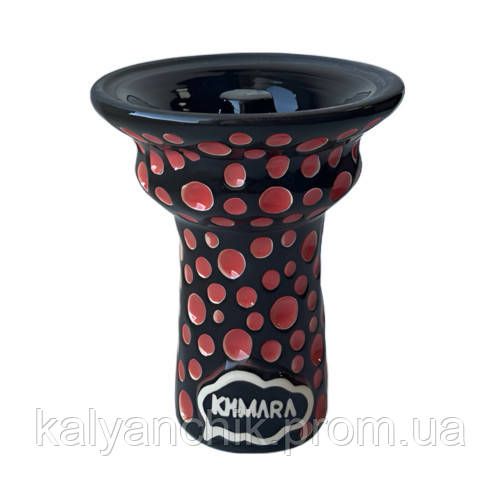 Чаша для кальяна Khmara Tulipa-F Black Bubble Red