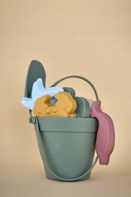 Набір іграшок для піску дитячий силіконовий Зелений