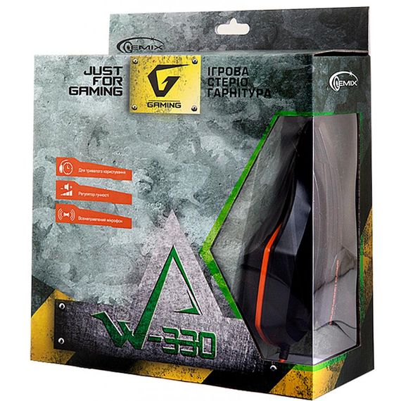 Навушники Gemix W-330 black-orange | Зображення 3