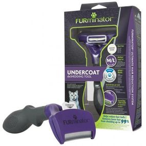 Фурмінатор FURminator для котів із короткою шерстю, розмір L