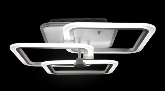 Люстра світлодіодна стельова LED світильник для квартири на стелю лед з пультом 25767 Білий 13х45х53 см. | Зображення 1