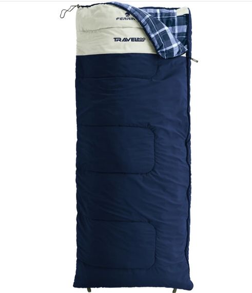 Спальний мішок Ferrino Travel 200/+5°C Deep Blue/White Left (86320HBB)
