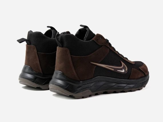 Зимові шкіряні черевики Nike колір коричневий/чорний | Зображення 4