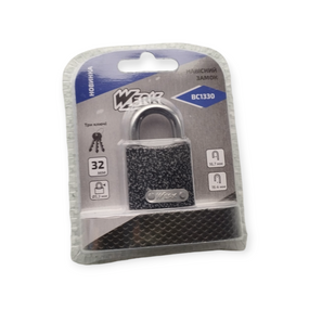 Замок навісний залізний BC1330 (30мм) (WERK)