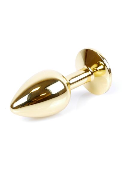 Анальна пробка - Jewellery Gold Plug Black | Зображення 3