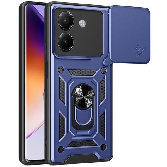 Чохол Ummi Camshield Serge Ring для Xiaomi Poco F7 Синій