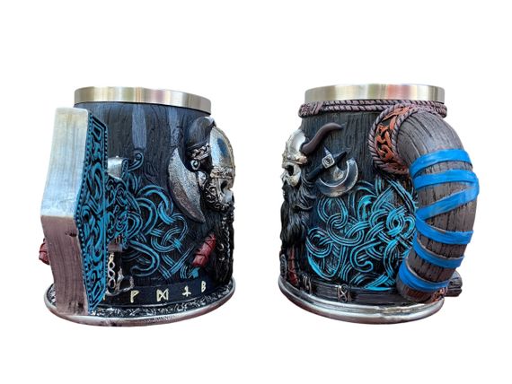 Подарунковий набір Кружки 3D Бородастий Вікінг Молот Тора | Зображення 1