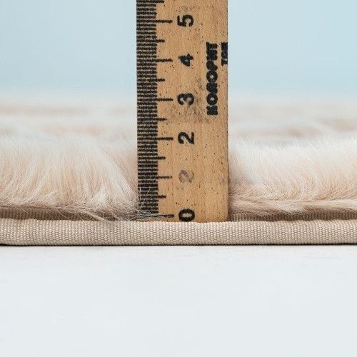 Килимок для підлоги з еко-хутра ТМ Dariana Tweed 75*150 см бежевий | Зображення 6