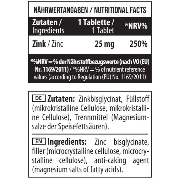 Мікроелемент Цинк для спорту MST Nutrition Zinc Chelate Bisglycinate 90 Tabs | Зображення 1