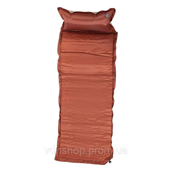 Матрас в палатку 175х65х4 см матрас походный туристический с надувным подголовником Бежевый SJ-0028-3 | Зображення 1