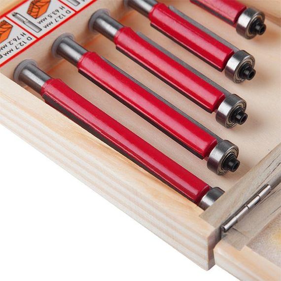 Набір фрез прямих для обробки країв, 5 од. INTERTOOL HT-0076 | Зображення 4