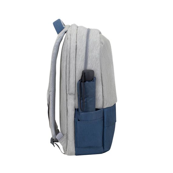 Рюкзак городской Rivacase 7567 Grey/Dark Blue 30.5х48х15 см серый с темно-синим | Зображення 5