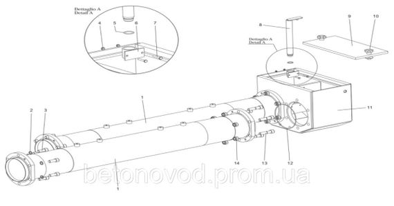 Циліндр робочий CF 176×1500 CIFA | Зображення 1