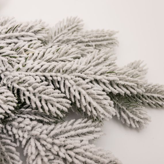 Новорічна хвойна гірлянда лита засніжена Північна зірка 60*35 см TD-NSTSN1 | Зображення 2