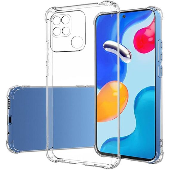 TPU чохол GETMAN Ease logo посилені кути Full Camera для Xiaomi Redmi 10C Безбарвний (прозорий)