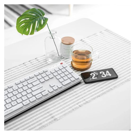 Комплект Xiaomi MiiiW Keyboard and Mouse Combo Gen 3 PB03 Wireless UA White (MW24PB03 White) | Зображення 2