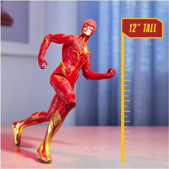 Игровая фигурка Флэш 30см со светом и звуками Оригинал DC Comics Speed Force The Flash Action Figure | Зображення 3