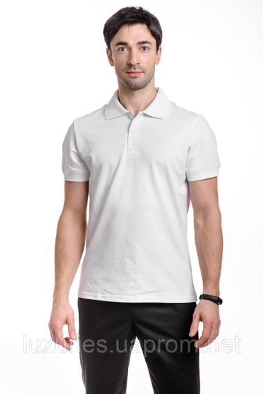 Футболка поло біла