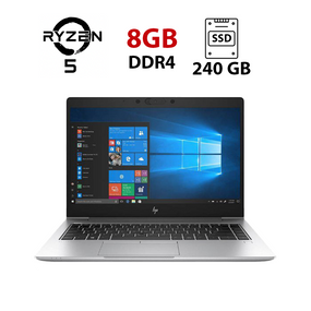 Ультрабук HP EliteBook 745 G6 / 14" (1920x1080) IPS / AMD Ryzen 5 Pro 3500U (4 (8) ядра по 2.1 - 3.7 GHz) / 8 GB DDR4 / 240 GB SSD / AMD Radeon RX Vega 8 Graphics / WebCam / HDMI б/в