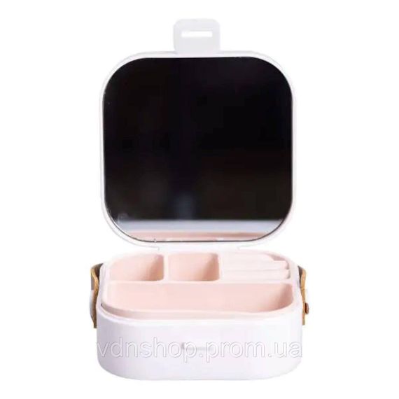Скринька для прикрас 9×9×3.8 см міні органайзер для ювелірних виробів HP-5-27W