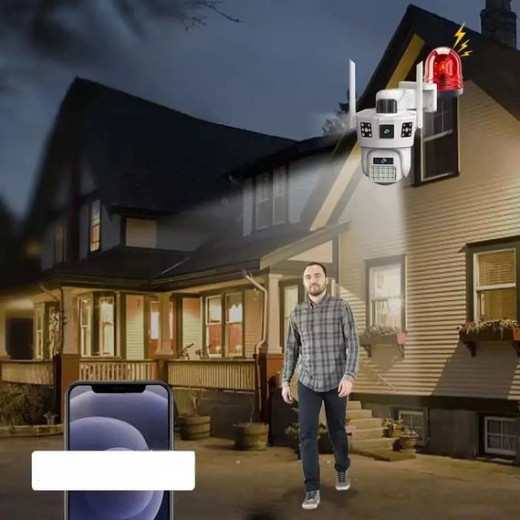 Вулична камера відеоспостереження 12Мп, WIFI, SD XPRO DS-2CD2043G2-IU (234573591_1105) | Зображення 2