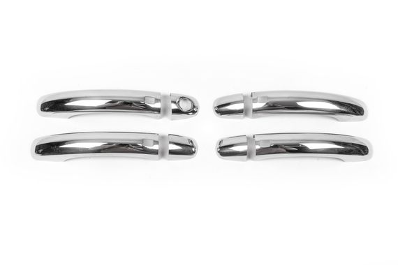 Накладки на ручки (4 шт., Нерж.) Італійська нержавійка, з чіпом для Ауди Q7 2005-2015 рр | Зображення 5