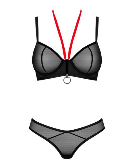 Комплект Obsessive Glandez, чорний, XS/S | Зображення 4