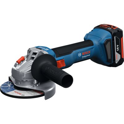 Шлифовальная машина Bosch GWS 18V-8 125мм, 18В, 2x5Ah, 0-11000об/мин, 1.7кг, кейс (0.601.9N9.003) | Зображення 1