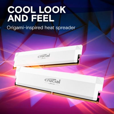 Модуль памяти для компьютера DDR5 16GB 6400 MHz Pro Overclocking White Micron (CP16G64C38U5W) | Зображення 2